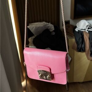Furla Vibrant Pink Crossbody Bag